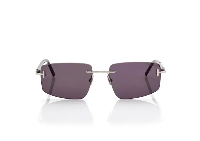 SQUARE TITANIUM AND HORN SUNGLASSES online